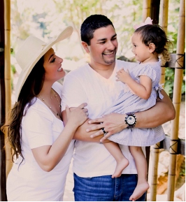 Alcohol Justice executive director Cruz Avila, his wife, and his child